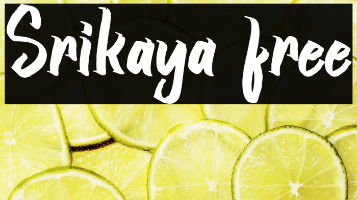 Srikaya free Example 1