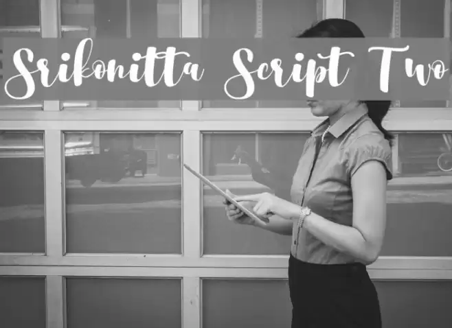 Srikonitta Script Two Font examples