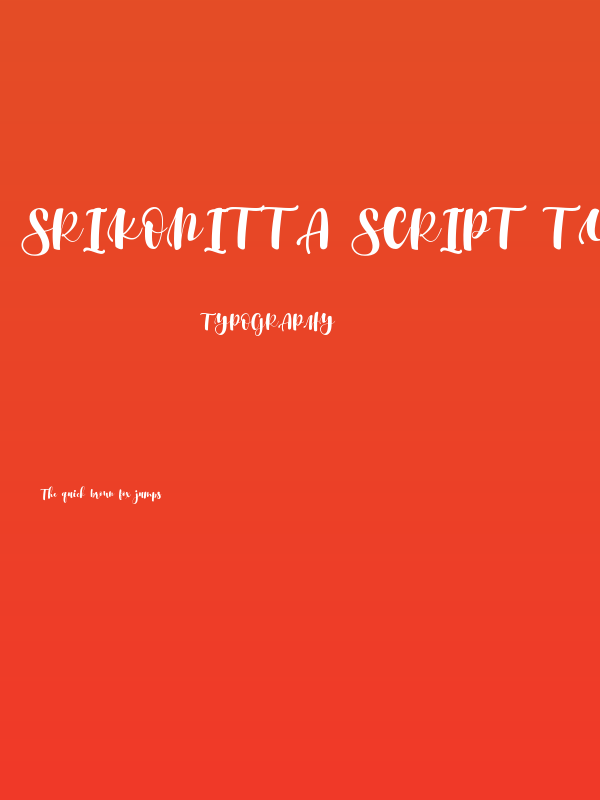 Srikonitta Script Two Poster