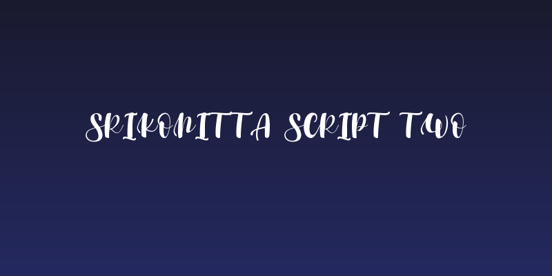 Srikonitta Script Two Social Header