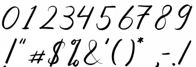 Srinita Script Font OTHER CHARS