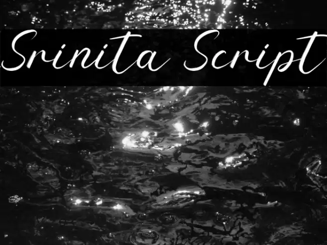 Srinita Script Font examples