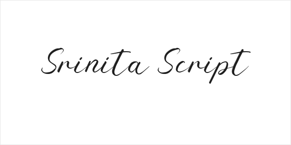 Srinita Script Logo