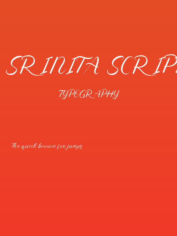 Srinita Script Poster