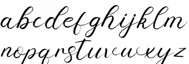 Srinita Script 字体 小写