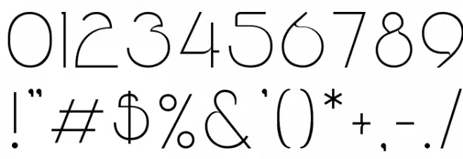 Srinova Regular Font OTHER CHARS