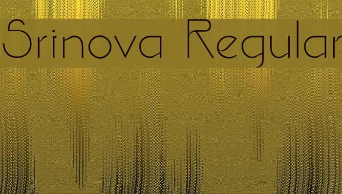 Srinova Regular Example 2