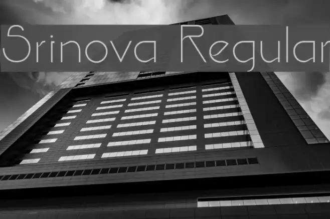 Srinova Regular Font examples