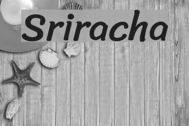 Sriracha Font examples