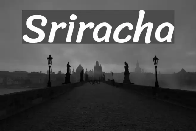 Sriracha Font examples