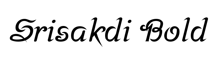 Srisakdi Bold  Free Fonts Download