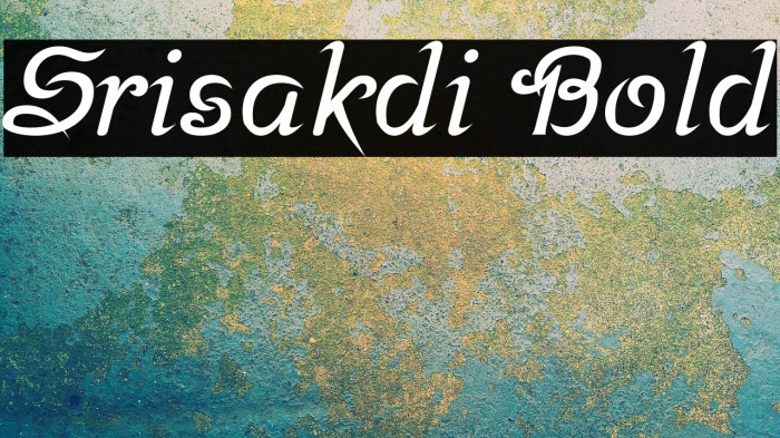 Srisakdi Bold Font examples