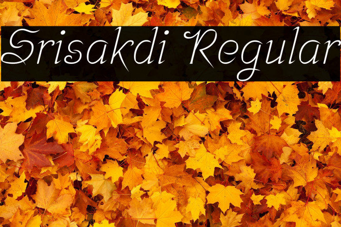 Srisakdi Regular Font examples
