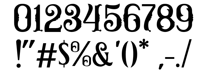Sriwedari Demo Font OTHER CHARS