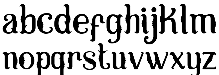 Sriwedari Demo Font LOWERCASE