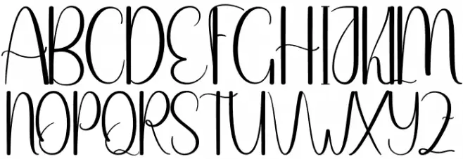 Srundle Font UPPERCASE