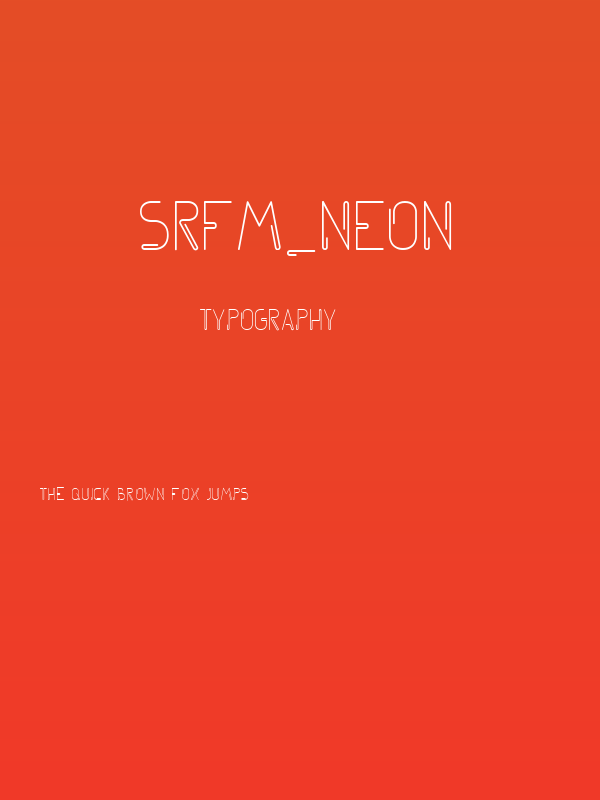 srfm_neon Poster