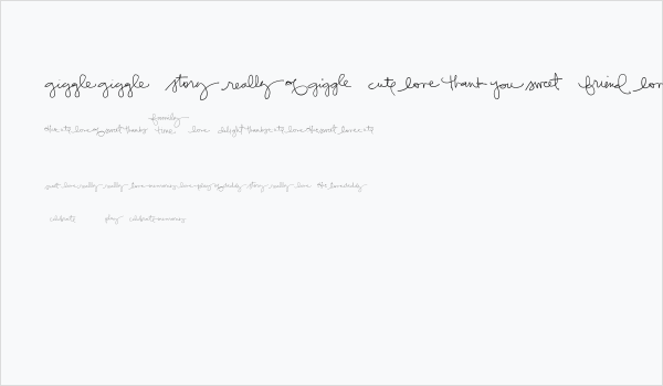 SS Play Font Words Business Card