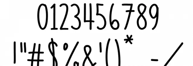 SS Vanilla Gelato Font OTHER CHARS