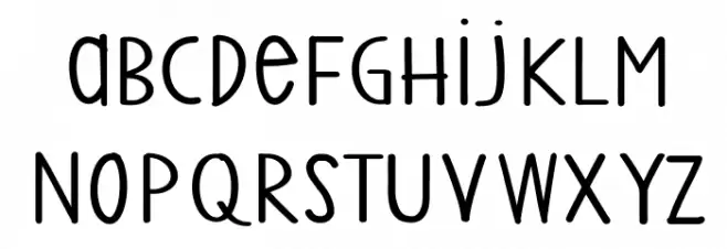 SS Vanilla Gelato Schriftart Kleinbuchstaben