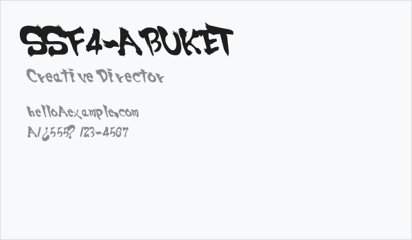 SSF4-ABUKET Business Card