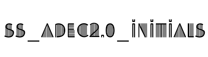 SS_Adec2.0_initials  les polices de caractères gratuit tlcharger
