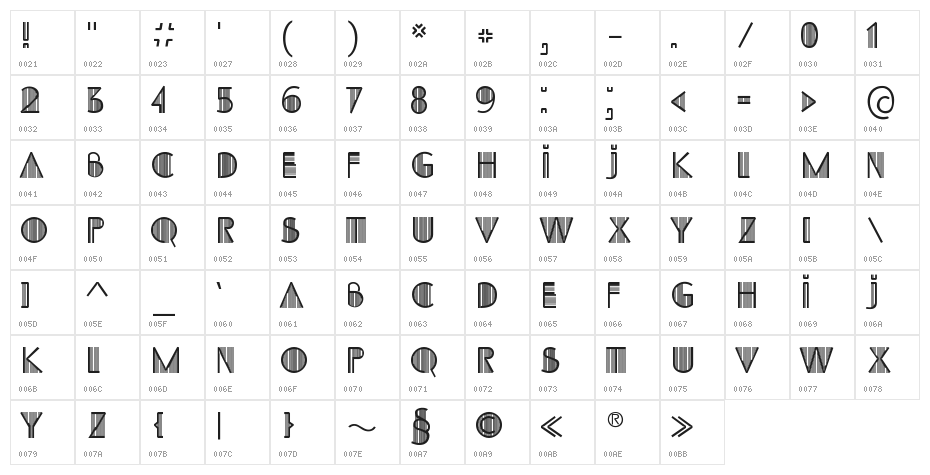 SS_Adec2.0_initials Character Map