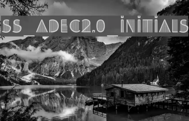SS_Adec2.0_initials Font examples