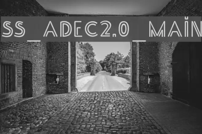 SS_Adec2.0_main Font examples