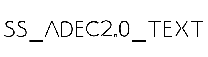 SS_Adec2.0_text  免费字体下载