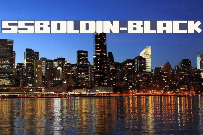 ssboldin-Black Font examples
