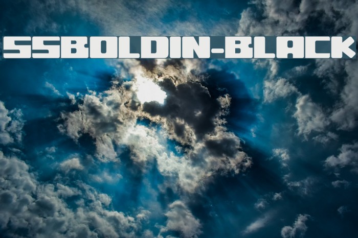 ssboldin-Black Font examples