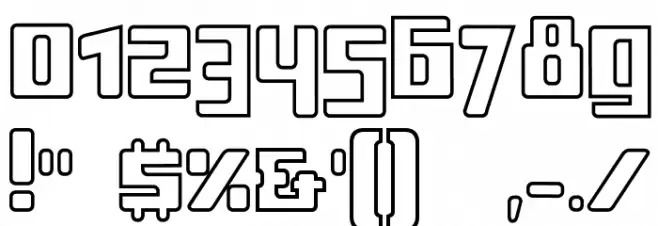 ssboldin-Line Font OTHER CHARS