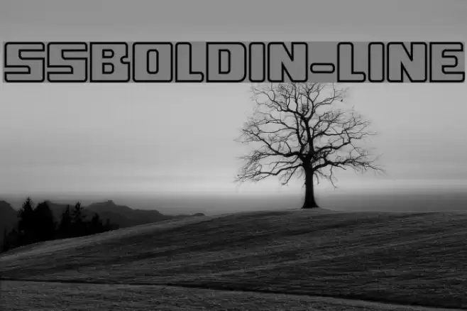 ssboldin-Line Font examples