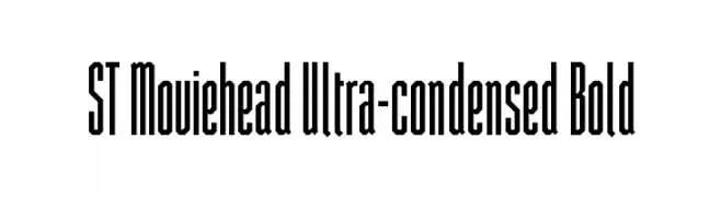ST Moviehead Ultra-condensed Bold  baixar fontes gratis