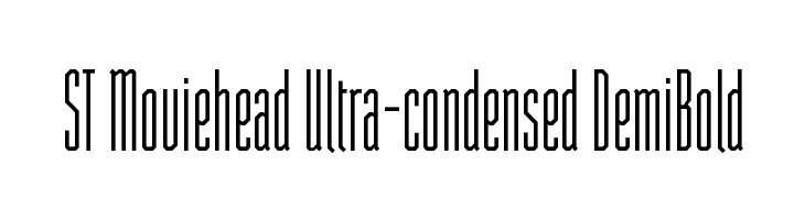 ST Moviehead Ultra-condensed DemiBold  フリーフォントのダウンロード