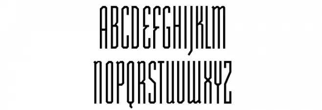 ST Moviehead Ultra-condensed DemiBold Fonte MAIÚSCULAS