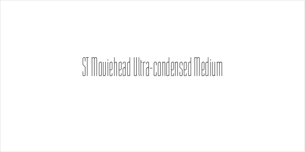 ST Moviehead Ultra-condensed Medium Logo