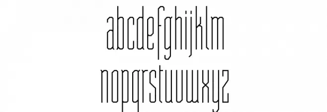 ST Moviehead Ultra-condensed Medium フォント 小文字