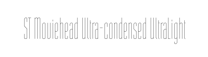 ST Moviehead Ultra-condensed UltraLight  免费字体下载