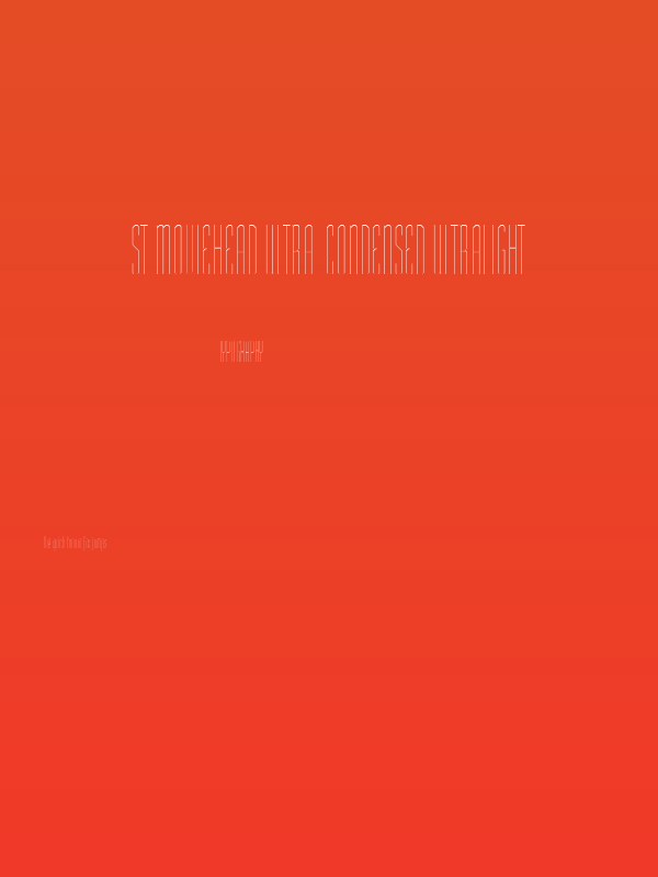 ST Moviehead Ultra-condensed UltraLight Poster