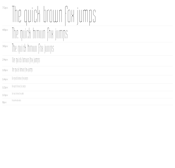 ST Moviehead Ultra-condensed UltraLight Waterfall