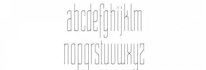 ST Moviehead Ultra-condensed UltraLight Caratteri MINUSCOLO