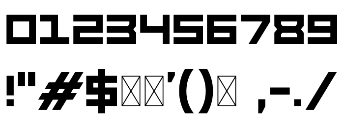 ST-SimpleSquare Font Alte caractere