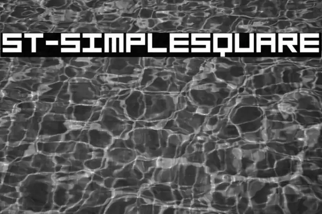 ST-SimpleSquare Font examples