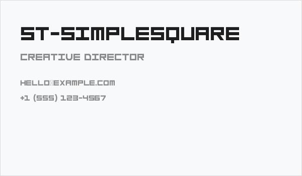 ST-SimpleSquare Business Card