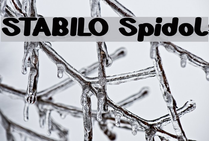 STABILO Spidol Font examples