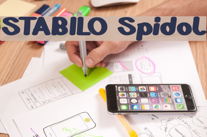 STABILO Spidol Font examples