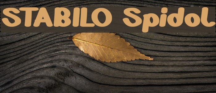 STABILO Spidol Font examples