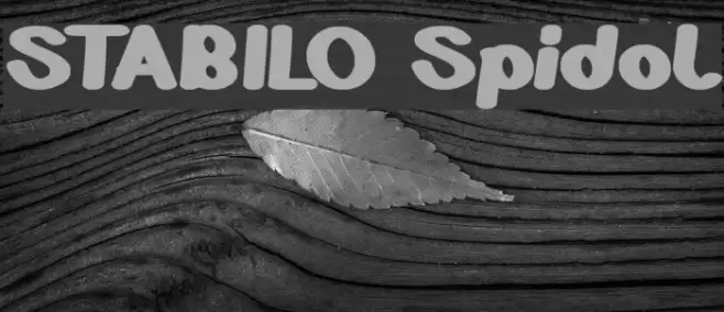 STABILO Spidol Font examples